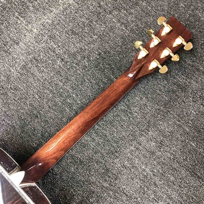 Custom AAAAA Handmade D100AA All Solid Wood Vintage D Dreadnought D100A Acoustic Guitar Deluxe Full Abalone Binding supplier