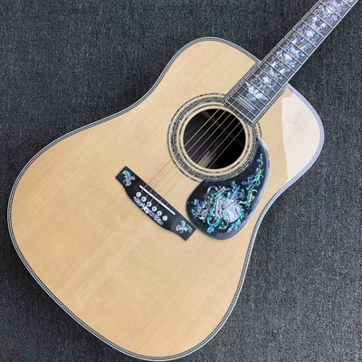 Custom AAAAA Handmade D100AA All Solid Wood Vintage D Dreadnought D100A Acoustic Guitar Deluxe Full Abalone Binding supplier