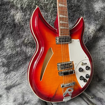 Custom Flamed Maple Top Ricken 381 Style 6/12 String Electric Guitar in Cherry Burst Color supplier