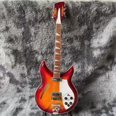 Custom Flamed Maple Top Ricken 381 Style 6/12 String Electric Guitar in Cherry Burst Color supplier